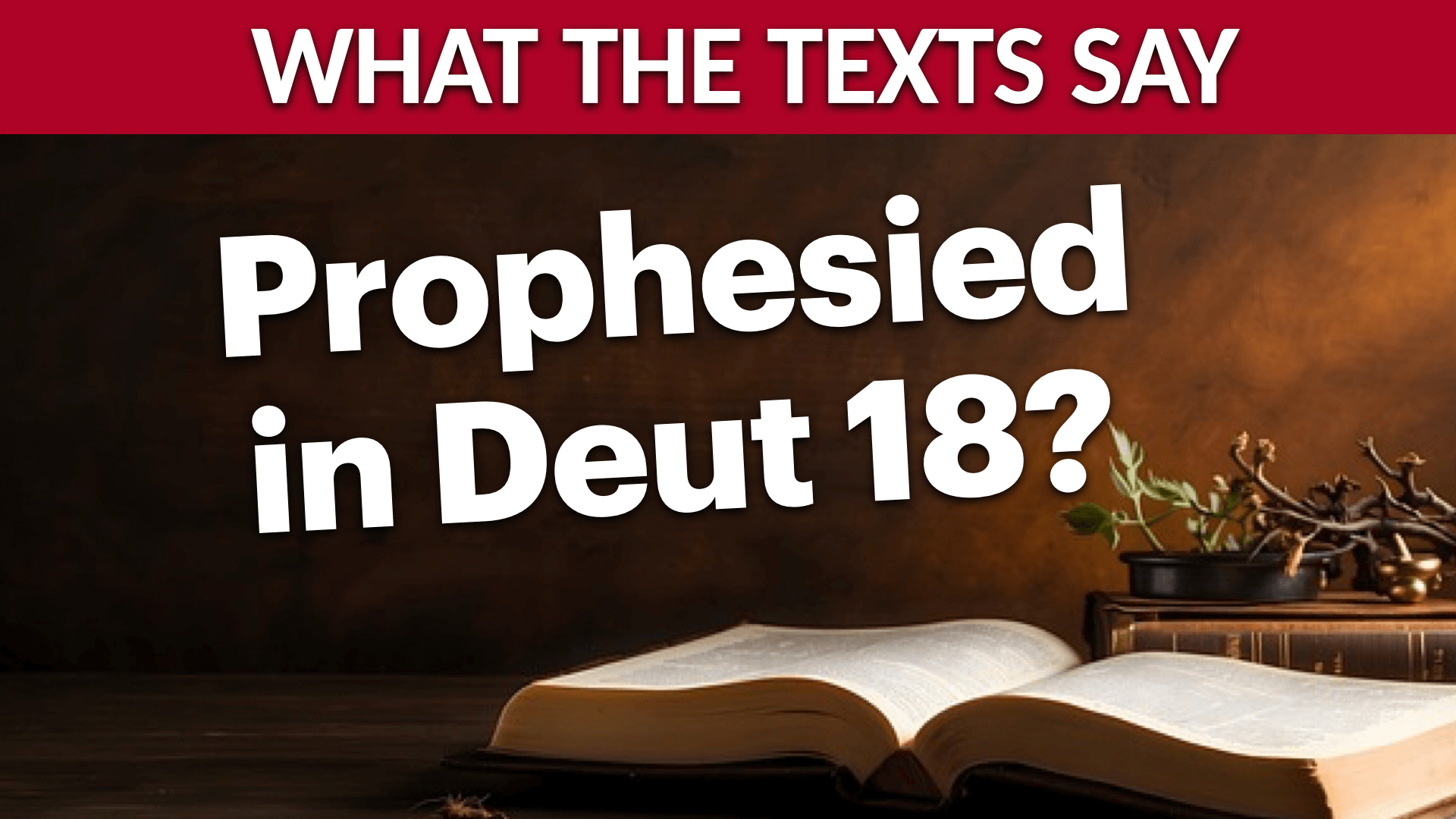 Deuteronomy 18 about muhammad Muhammad prophesied in Deuteronomy 18:18?